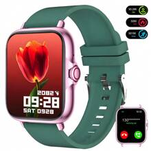 2.01" Full Touch Screen Smart Watch, Unisex Silicone Band Fitness Tracker, Pedometer, Calorie Counter, Multiple Sports Modes, Alarm, Call & Message Reminder, Compatible With Android & IOS, Fashionable Gift For Men/Women