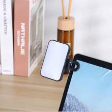 Luz de relleno LED para teléfono portátil de 3 modos de iluminación, Mini luz de relleno recargable con clip para selfie - Negro - Ver 9