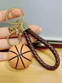 1 pieza Colgante de baloncesto, llavero con accesorio de baloncesto de goma suave y creativa, regalo de accesorios para coche, accesorios góticos lindos de Y2K, accesorios de Halloween, accesorios de Día del Maestro, cordones de identificación, accesorios de coche, adornos de bolso, accesorios navideños para coche, ideas de regalo para amigos y hermanas