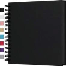 Album ảnh tự làm kích thước 8x8 inch/10x10 inch, 40 trang/20 tờ, bìa cứng giấy Kraft, thích hợp để làm album kỷ niệm đám cưới, kỷ niệm ngày cưới và các dịp kỷ niệm gia đình khác. - Màu vàng - Xem 17