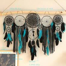 1 Set Bohemian Dream Catcher Wall Hanging, European Style Home Decor, Handmade Feather Dream Catcher, Universal Room Decoration, Holiday Gift