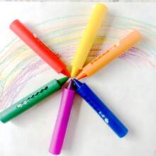 6pcs/Set 6 Colors Bathtub Crayons, Vibrant Colors, Perfect Gift For Art Lovers, Handmade Craft Kit, Birthday/Holiday Gift - Multicolor - View 3