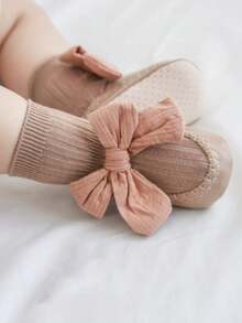 1 Pair 0-2 Years Old Cartoon Pattern Silicone Non-Slip Socks, Suitable For Toddlers, All Season - Multicolor - View 2