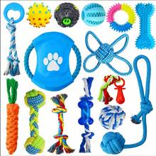 2/4/6pcs Pet Toy Set, Cute Durable Dog Toys, Dog , Ball, Rope Toy, Dog Boredom Relief Interactive Toys, Dog Gift (Random Style & Color) - Multicolor - View 3