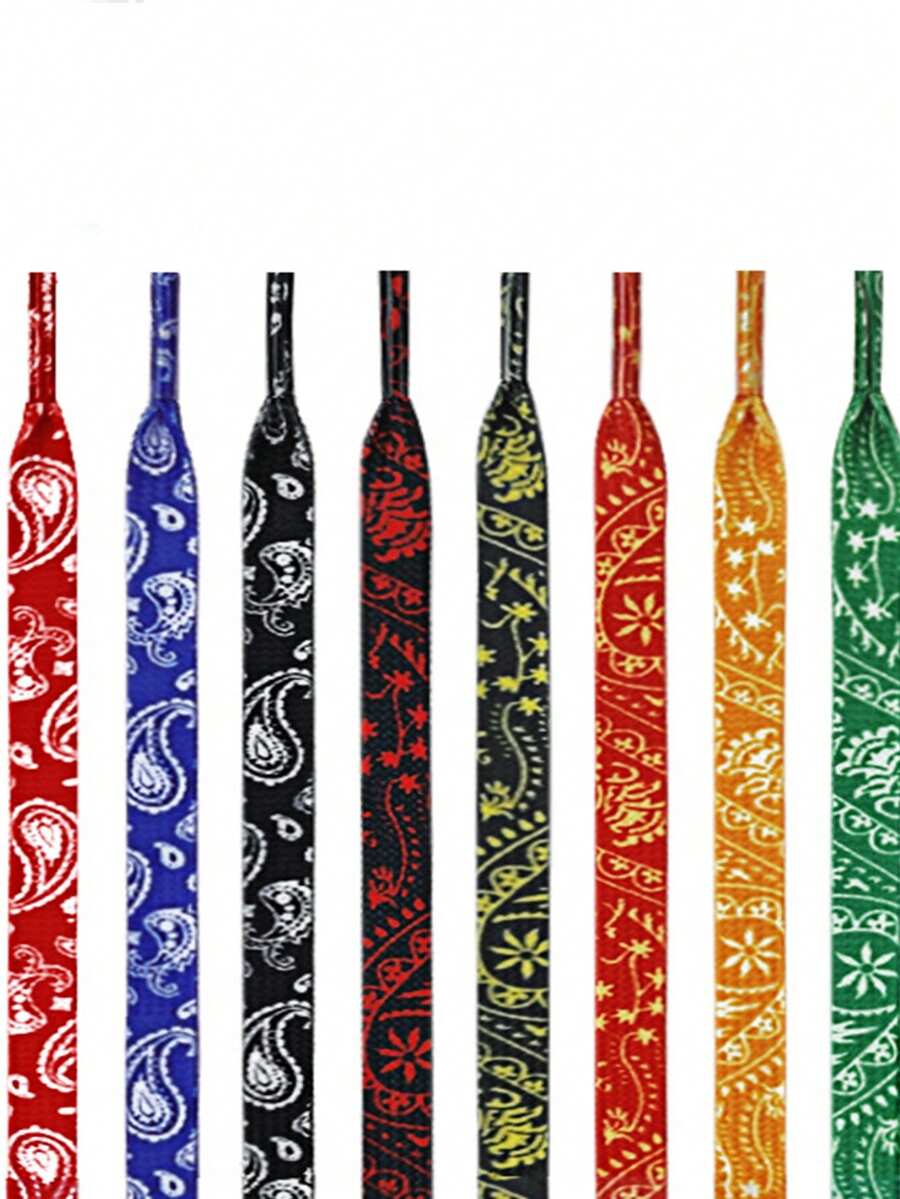 120cm Casual Flat Shoelaces, Colorful Personalized Laces For Men & Women
