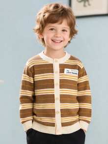 Boys' Cardigan Knitted Sweater, New Autumn/Winter Collection