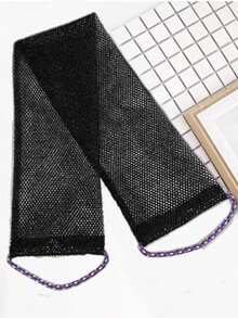 1pc Unisex African Nylon Exfoliating Bath Towel, Soft Scrubs, Nylon Bath Towel For Exfoliating And Foaming, Bathroom Supplies Back To School, For Bathroom Shower Exfoliation, Home Essentials - Multicolor - View 12