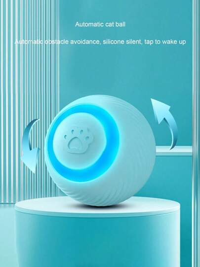 1pc Intelligent Gravity Rolling Ball, Smart Electric Pet Toy, USB Rechargeable, Cat Toy, Stress Relief Interactive Electric Toy, Multiple Colors Available, Product Size 1.69in, Suitable For Kittens, Interactive Smart Pet Toy For Dogs And Cats - Automatic Rolling Ball Electric Cat Toy, Hard Plastic Material, May Make Noise When In Contact With The Ground