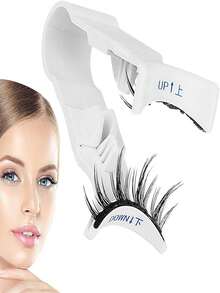 V型磁性睫毛夹，新手睫毛夹，女士/女孩入门级修容工具，价格实惠，情人节礼物，旅行必备，房间装饰，情人节礼物，便宜货，房间用品，1美元商品，度假必备，女士礼物，卧室用品，情人节，99美分 - 白色 - 查看 3