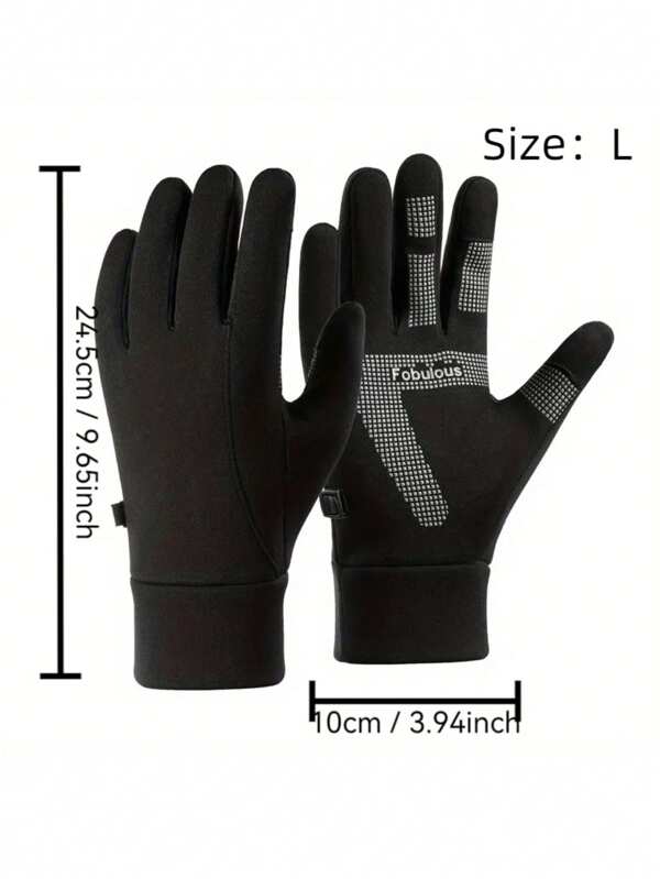 Touchscreen Gloves, Warm For Running, Cycling, Driving, Hiking, Suitable For Men And Women, Autumn/Winter