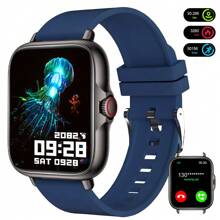 2.01" Full Touch Screen Smart Watch, Unisex Silicone Band Fitness Tracker, Pedometer, Calorie Counter, Multiple Sports Modes, Alarm, Call & Message Reminder, Compatible With Android & IOS, Fashionable Gift For Men/Women