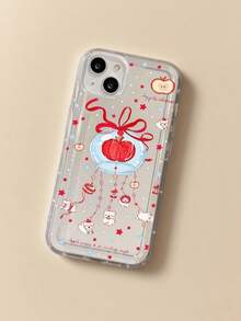 许愿苹果星风铃韩版高端防摔个性化创意小众手机壳，兼容 16/15 Pro Max，兼容 14 Plus/13/12保护壳 - 彩色 - 查看 4