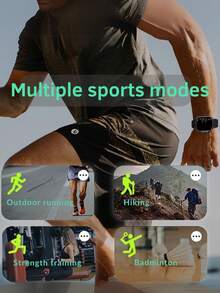 EFFEOKKI 二合一智能手表带耳塞无线 TWS 耳机接听电话血压运动智能手表兼容 安卓智能手机 - D8 Black Strap - 查看 7