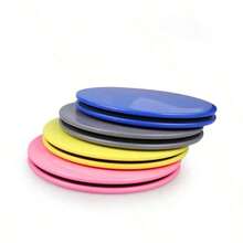 2pcs Dual Sided Core Sliders For Abdominal Muscle Training, Home Gym Fitness, Yoga, And Pilates - Multicolor - View 6