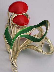 1 件樱桃爪夹，大号女士发爪，时尚发夹发饰秋季配饰