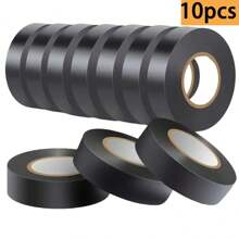 10 szt./rolka wysokiej jakości czarnej taśmy izolacyjnej, odporna na ciepło czarna gumowa taśma izolacyjna | Wytrzymała i elastyczna, super wodoodporna, trudnopalna, odporna na ciepło taśma izolacyjna, odpowiednia do instalacji elektrycznych wewnątrz i na zewnątrz, samonaprawiająca się taśma o wysokiej wydajności, do rur i powierzchni z tworzyw sztucznych, artykuły samoprzylepne do użytku domowego/biurowego/samochodowego, najlepsze do narzędzi dekoracyjnych, wiązek przewodów zewnętrznych, rur, zimowych narzędzi do odśnieżania, zdejmowana i wielofunkcyjna, odpowiednia do okablowania i izolacji