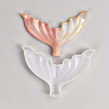 1pc Mermaid Tail Silicone Mold, Candle Mold, Soap Mold, Resin Molds, DIY Soft Pottery Clay Drop Glue Decorative Mold, Hand Decorative Art Tools - White - View 12