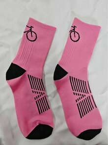 Cycling Socks, Running Speed Dry Sports Socks, Sweat Absorbing, Anti Slip, Wear-Resistant Road Bike Midsole Socks - Multicolor - View 16