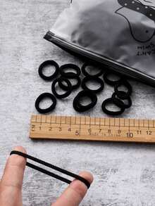 200 件/套实用简约小发带，适合返校季 - 黑色 - 查看 4