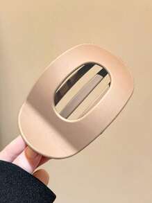 4pcs/1pc Women's 9.4cm/3.7in Large Black, White, Khaki, Brown Lightweight Plastic Hair Clips, Fashion Versatile High-End Elegant Simple Solid Color Hair Claws, Suitable For Daily Outing, Casual, Party, Beach, Commute, Vacation, Hair Styling, Washing Face, Makeup, Outfit Accessory, Hair Slide, Hair Barrettes, White Hair Accessories, Black Accessories