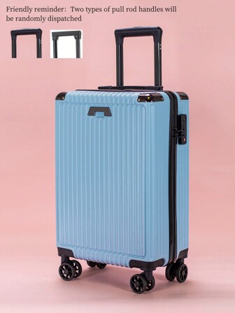 1pc 20-Inch Carry-On Luggage, Lightweight Travel Suitcase With Removable Wheels, Durable Large Capacity Storage Box For Travel, Business Trip, Weekend, School, Suitable For Men And Women