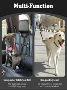 Cinturón de para mascotas en el coche, productos para el coche, correa de para perros, correa para mascotas, cinturón de para perros y gatos, sujeción para reposacabezas del coche, de nailon ajustable, sujeción para vehículo para perros, accesorios para mascotas en el coche, accesorios para el coche