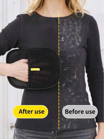 1/2pcs Reusable Pet Hair Remover Gloves | Super Sticky Lint Roller For Furniture Couch Carpet Clothes | Anti Scratch Dog Cat Grooming Gloves | Washable Fur Removal Brush For Sofa Bedding Car Seat | Pet Hair Cleaning Tool For Home Car Clothing