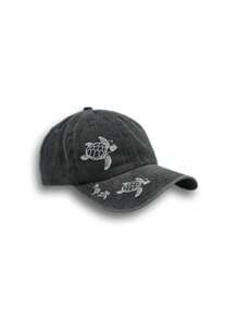 Șapcă de baseball cu imprimeu de broaște țestoase spălate, stil camionist vintage, protecție solară pentru plajă, pălărie versatilă pentru tătici
