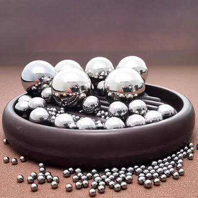50/100/200/300/500pcs 6/7/8mm High Carbon Steel Slingshot Hunting Ammo Balls, Precision Polished & Tempered