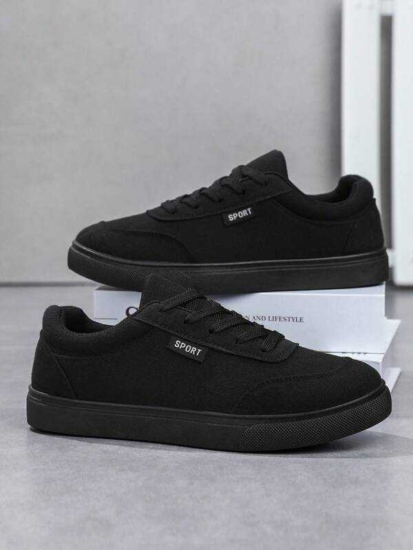Men's Fashion Low-Top Lace-Up Skateboard Shoes, Lightweight Comfortable Casual Sneakers, Couple Shoes