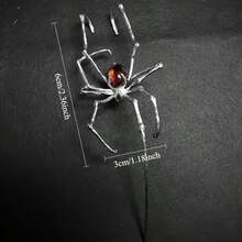 1 szt. Kolczyki w kształcie gotyckiego pająka, kreatywny, punkowy klips do ucha, odpowiednie do kostiumów na imprezę halloweenową