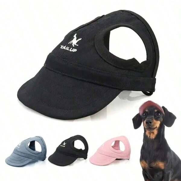 1pc Adjustable Dog Sun Hat, Puppy Cat Duck Billed Baseball Cap, Pet Outdoor Accessories Pet Dog Caps Small Puppy Pets Summer Solid Color Cap Dog Baseball Visor Hat Outdoor Travel Hat Outdoor Accessories Sun Bonnet Cap Travelhelmet