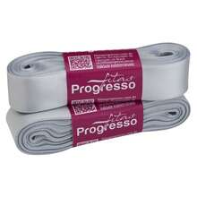 Satin Ribbon 22mm Wide In 10m Pieces. - SILVER (color 084) - View 1