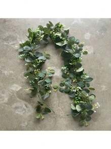 180cm Decorazione in vite di eucalipto, materiale in nylon utilizzato per feste di bambini, compleanni, stanze, cortili, soggiorni, battesimi di bambini, matrimoni, sfondi, decorazioni, arredamento domestico, piante finte, decorazioni autunnali, stanze, scrivanie, decorazioni da giardino, forniture per decorazioni per stanze, adatte per decorazioni per vacanze in tutte le stagioni, articoli per bambini, articoli per festa di nascità, articoli essenziali per neonati, decorazioni per festa di nascità, decorazioni per annuncio del sesso del bambino