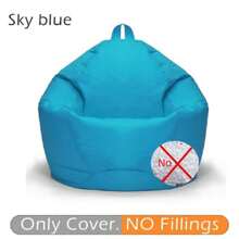 1 Stück minimalistischer Einzelsitz Schlabber Sofabezug (nur Bezug, ohne Füllung), Terrassenstuhl Lounger Sofabezug für Schlafzimmer & Wohnzimmer