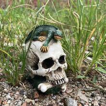 1 Stück Schädel Harz Handwerk Dekoration, Accessoire für Feiertagsstimmung