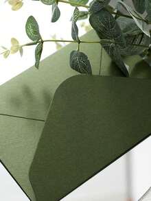 20/10/5个装高品质信封，牛油果绿、橄榄绿，纸质礼品、卡片邀请函、信封、棉纸、男友礼物、生日装饰、礼品卡、生日礼物、男士礼物、礼品包装、高级信封、圣诞卡、礼品信、1美元单价、情书、圣诞节、婚礼邀请函、深绿色/浅绿色信封 - 彩色 - 查看 4