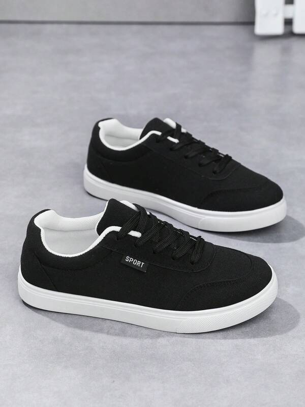 Men's Fashion Low-Top Lace-Up Skateboard Shoes, Lightweight Comfortable Casual Sneakers, Couple Shoes