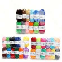 EDCUEBE7 1 set de 38 pièces/36 pièces/24 pièces/12 pièces de fil à crocheter de couleur aléatoire surprise, fournitures de couture douces pour écharpe tricotée à la main, chapeau, décoration de poupée, idéal pour les cadeaux de Noël, Halloween, Thanksgiving, Nouvel An et anniversaire!