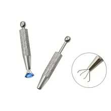 Precision 4-Prong Jewelry Tweezers-Gem And Diamond Holder, Perfect For Beads And Frobnitz, Ergonomic Metal/Aluminum Craft Tools, Jewelry Making Tools - 1個 - 查看 6