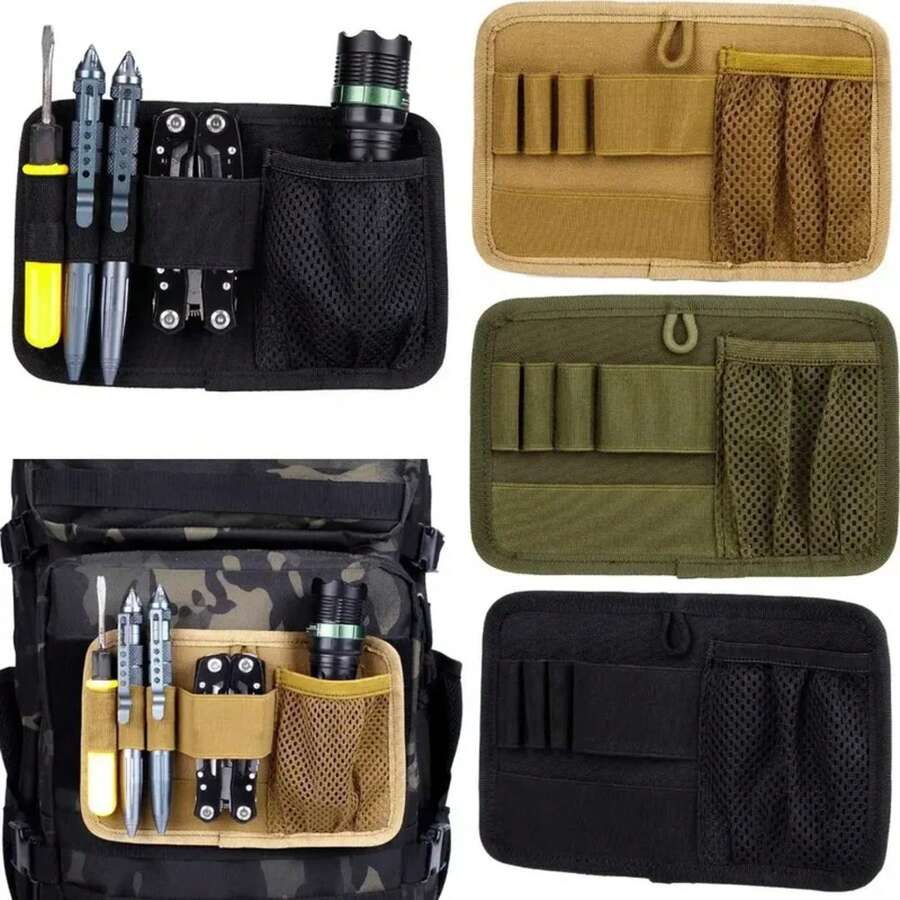 Bolsas de Panel de Gancho y Bucle Inserto Modular Accesorios de Caza Equipo Separación Interna Soporte Bolsa Utilidad Organizador de Herramientas EDC Tablero
