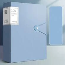 60-Pockets A4 File Folder, Suitable For A4 Size Documents Like Exam Papers, Made Of PP Material, Transparent & Waterproof, Convenient For Home, School, Office Document Storage And Organization, Great For Back To School