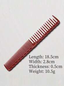 剪发梳美发梳子发型师专业长发稀疏齿沙龙造型工具理发梳子Y0927 - 彩色 - 查看 4