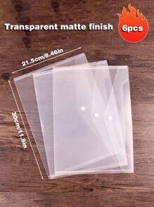 12个透明彩色文件夹，学生试卷收纳袋，带名片的防水文件袋，A4按扣文件袋，适用于学校用品，返校