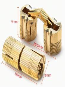 2pcs Copper Hinge Cabinet Door Flip Board Flush Hinges, 180 Degree Cross Hinge For Decorative Box