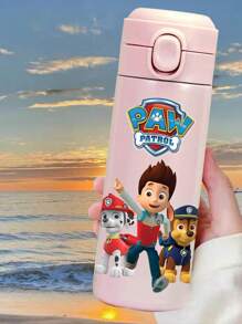 Paw Patrol 1 Pieza Botella de Agua Deportiva Aislada de Acero Inoxidable de PAW Patrol, Botella Fresca con Personajes de Dibujos Animados Lindos Ryder, Rubble, Chase, Skye, Rocky, Zuma de 14oz (420ml) para Actividades al Aire Libre, Campamento, Conducción, Regalo de Cumpleaños, Regalo de Navidad para Amantes del Fitness de Hombres y Mujeres
