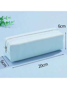 1pc Customized Leather Pencil Case, Personalized Storage Pouch (With Random Zipper Pulls), Waterproof & Stain-Resistant, Can Be Customized According To Your Unique Design (Photo, Name, Illustration), Lightweight & Portable Zipper Makeup Bag, Pencil Case, Classic Style Pencil Box, Suitable For School/Students/Back To School Season, Unisex - Multicolor - View 11