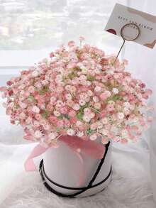 80pcs/40pcs/20pcs Artificial Flowers Baby Breath Flower Fake Gypsophila, Roose Gypsophila Artificial Flowers Gypsophila Plants Gypsophila Flowers Gypsophila Artificial Bouquet Gypsophila Artificial Flowers For Wedding Bridal Bouquets Home Crafts Decoration, For Wedding Party Home Decoration Floral Bouquets DIY Accessories, Valentine Day, Gift Gifts Birthday Graduation- Plastic Flowers!! - Pink - View 4