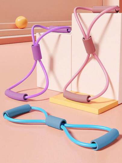 8-Shaped Resistance Band Yoga Trainer, Chest Expander Elastic Rope, Women Back Fitness Equipment