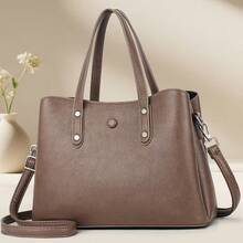 Women Shoulder Bags - 棕色 - 查看 4